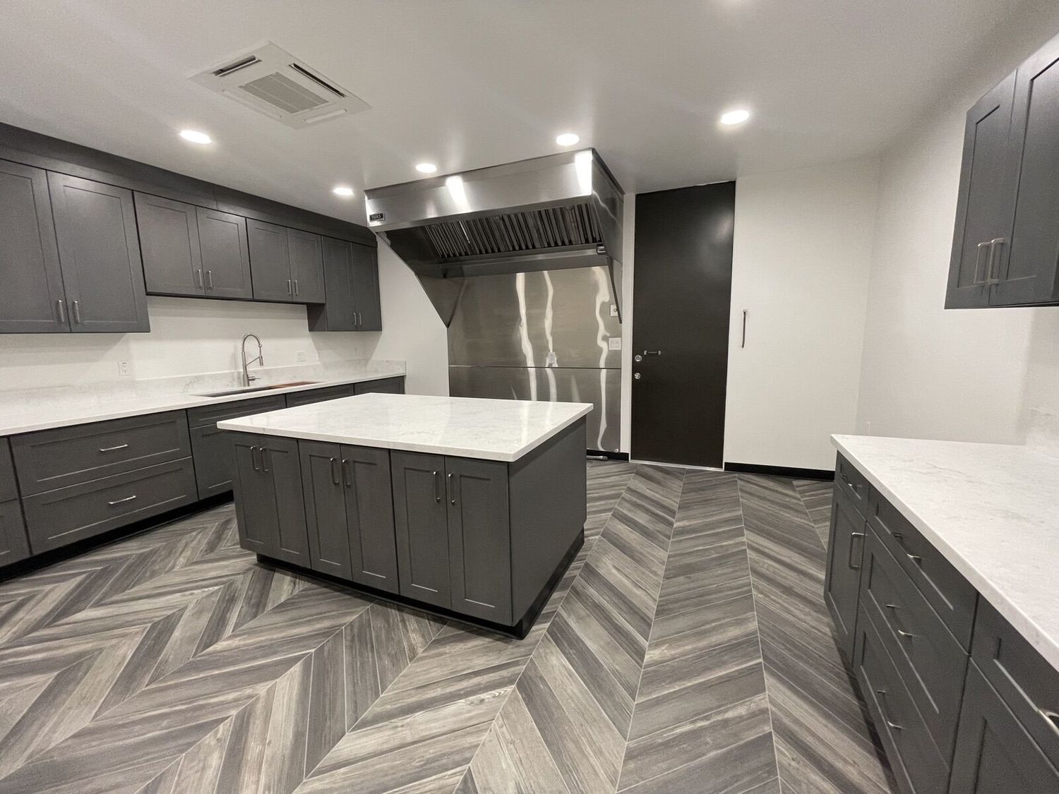 A church kitchen, taken back to the slab and rebuilt